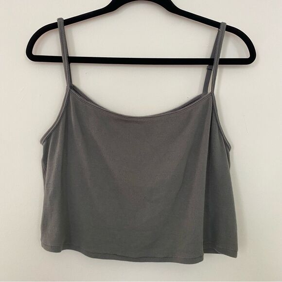 Skims Pointelle Logo Tank Top - Slate - 4x - Picture 1 of 7